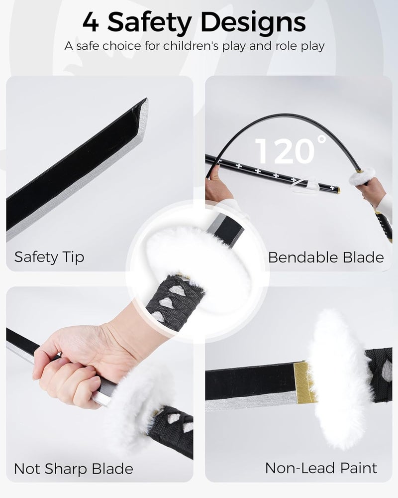 Cold Blade Katana Sword - 41 inches Katana Replica with Holster Belt and Display Stand - Sword with Authentic Design - Image 4